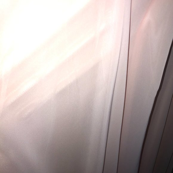 Alyce Blush and Gold Prom or Bridesmaid Dresses, Strapless Aline Flowy chiffon - Picture 6 of 13